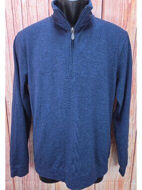Vineyard Vines Mens Quarter-Zip Blue Sweater XS